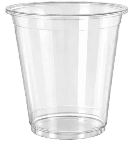 Illustrative clear plastic cup