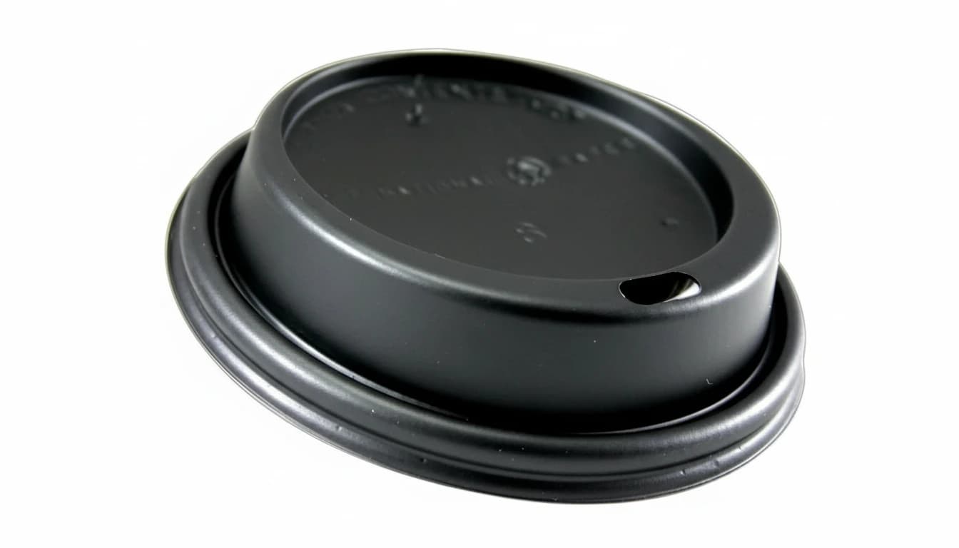Dome lid on cold beverage cup with extra topping space